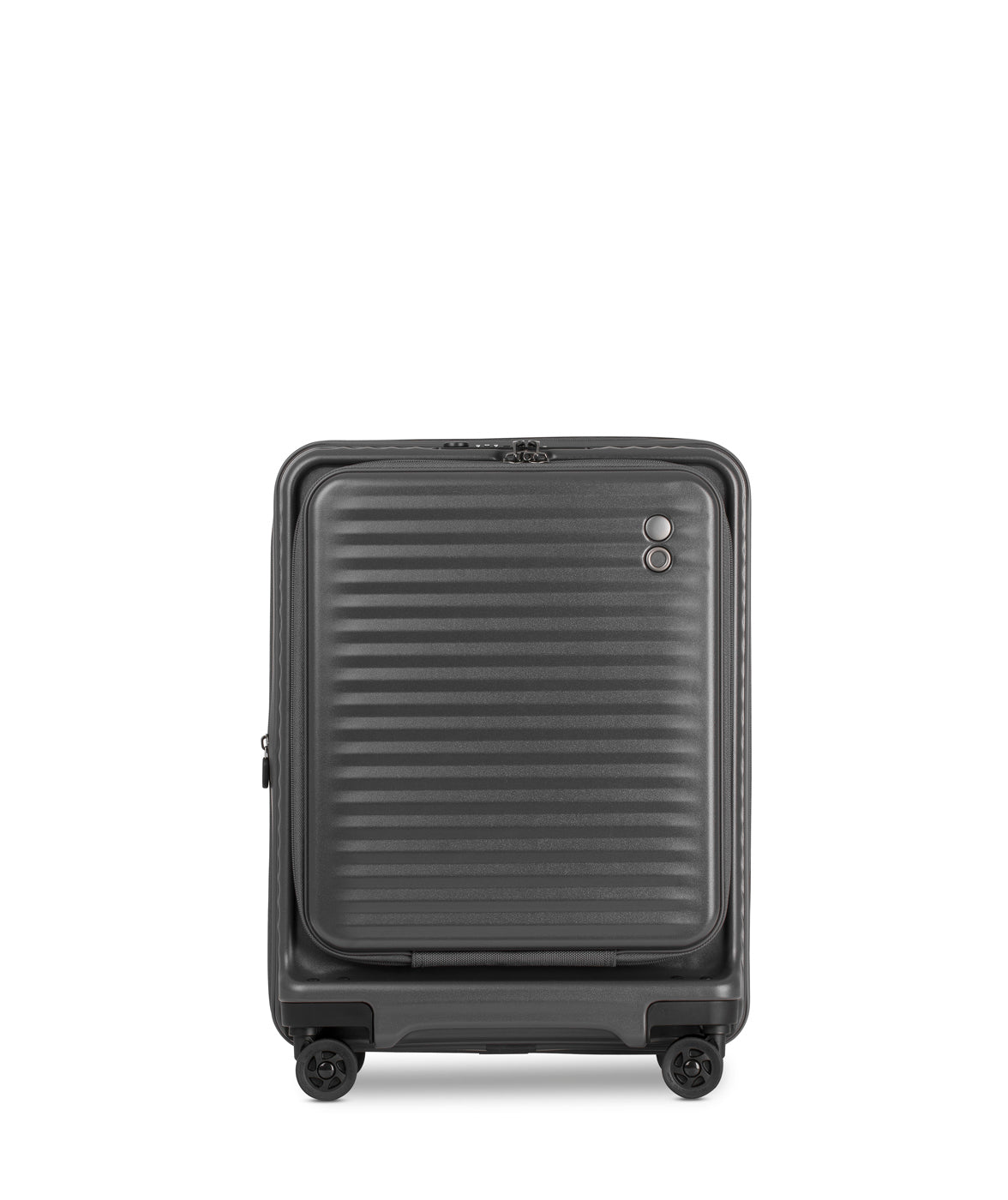 Echolac Celestra Suitcase, Small 55 cm, Dark Grey Front