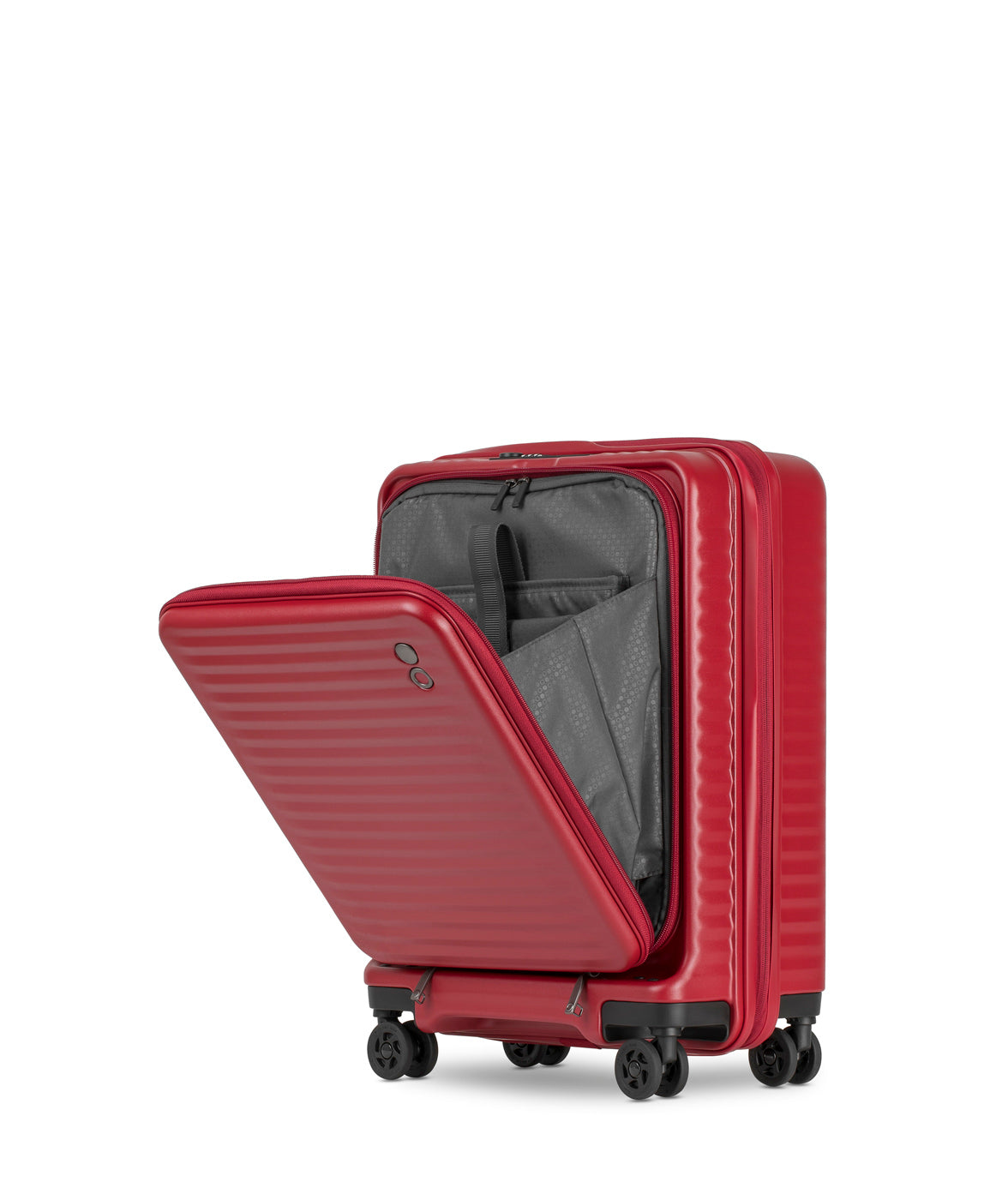 Echolac Celestra Suitcase, Small 55 cm, Red Klappe offen 
