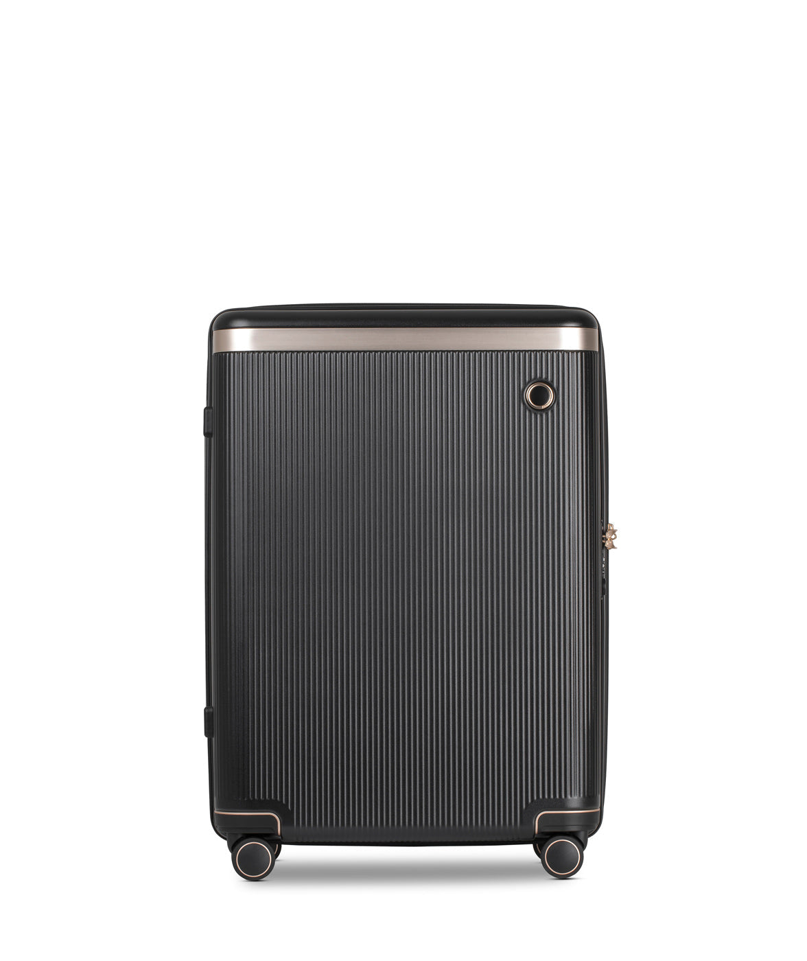 Echolac Dynasty Suitcase, Medium 67 cm, Black Front